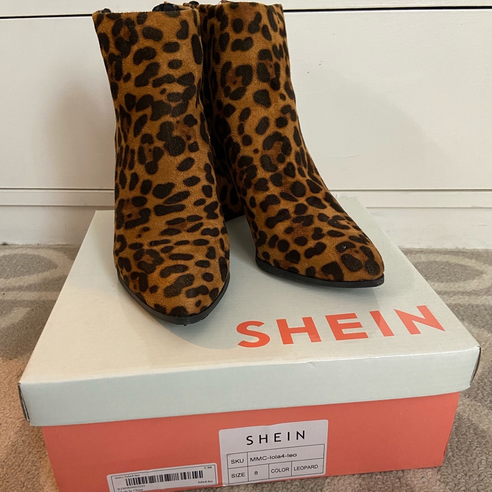 Cheetah booties